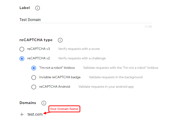 contact form with google recaptcha