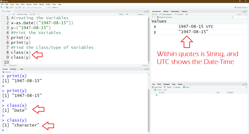 Convert String to Date in R Programming using as Date()