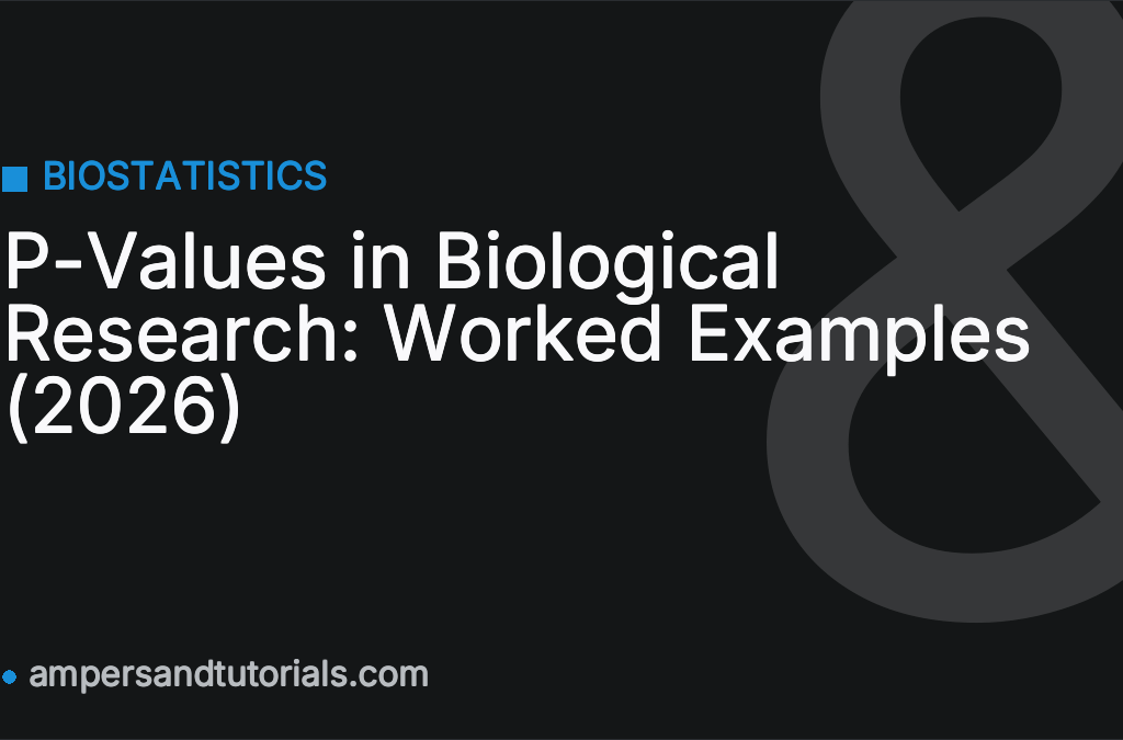 P-Values in Biological Research: Worked Examples (2026)