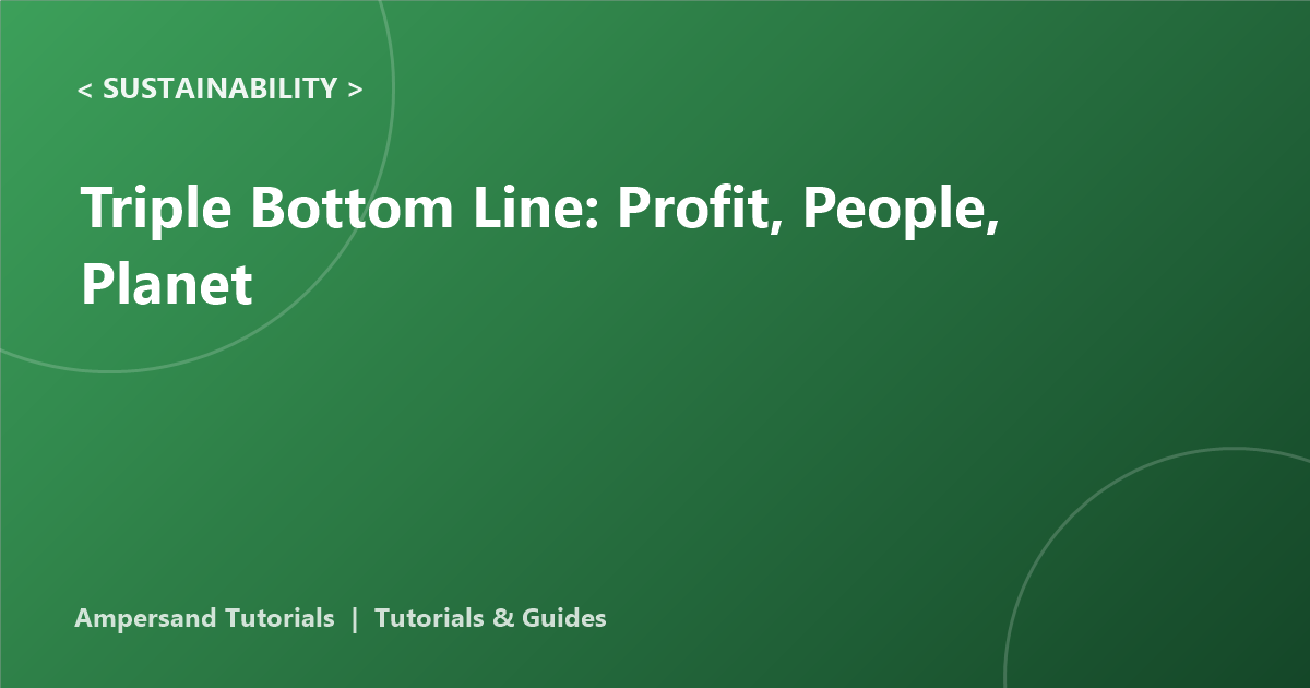 triple bottom line