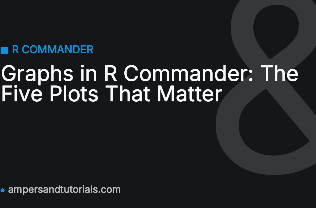 Graphs in R Commander: The Five Plots That Matter