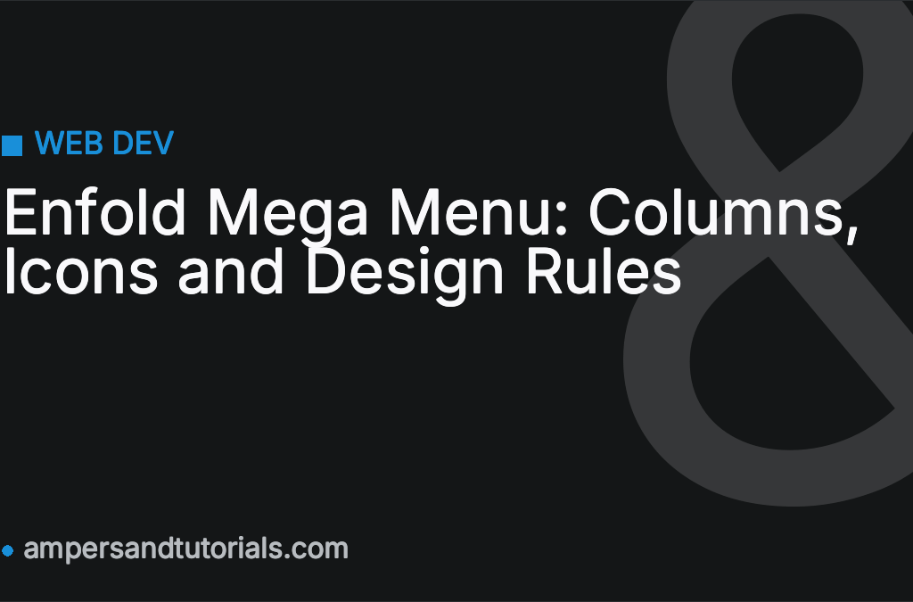 Enfold Mega Menu: Columns, Icons and Design Rules