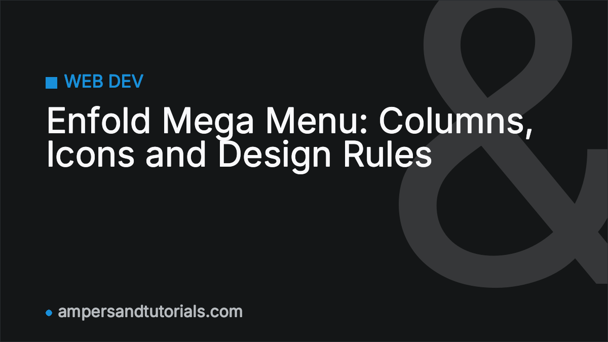 Enfold Mega Menu: Columns, Icons and Design Rules