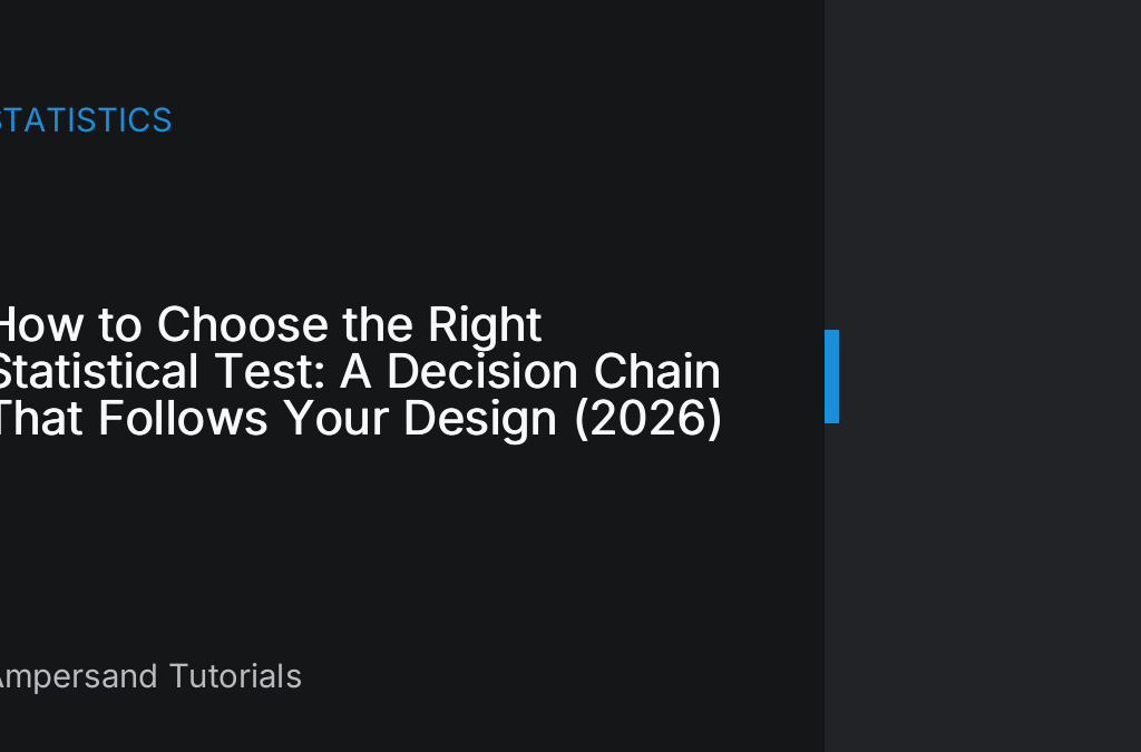 how to choose the right statistical test decision chain