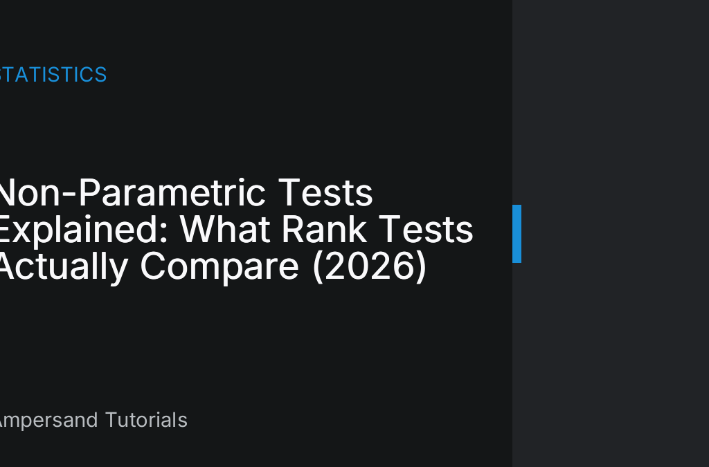 non parametric tests explained rank tests mann whitney