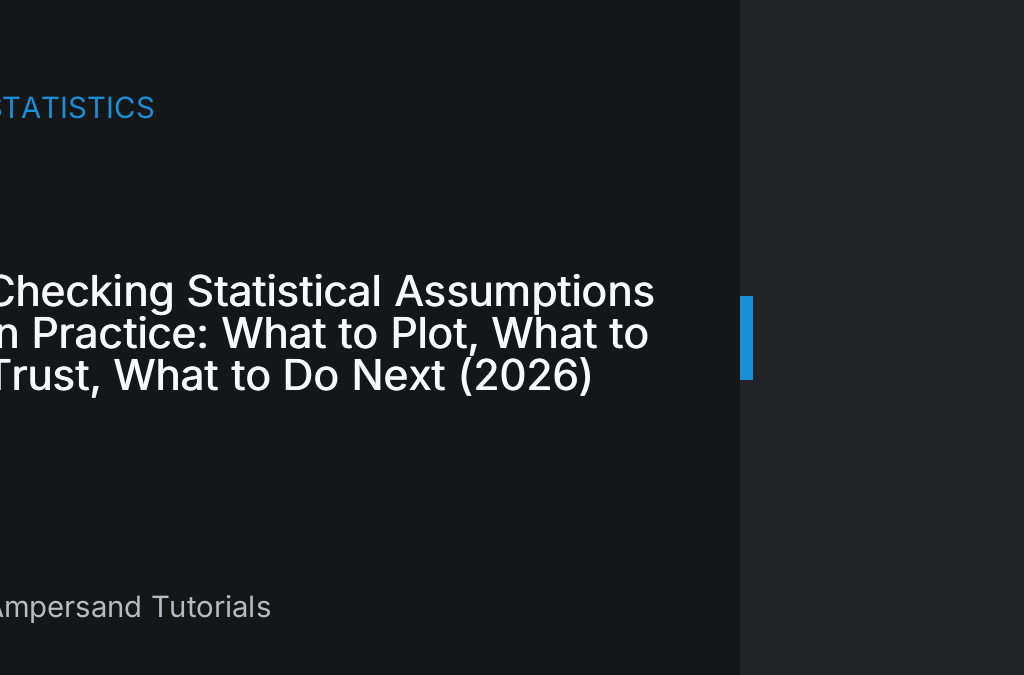 checking statistical assumptions residuals plots